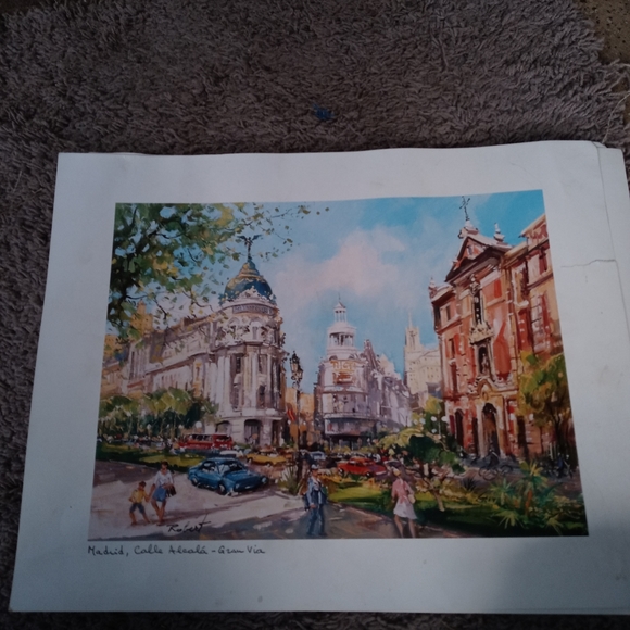 Lithograph signed by Robert - Picture 1 of 4